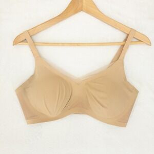 Honeylove Crossover Mesh Bra Lot of 2 Size Small Tan Wireless Seamless Support